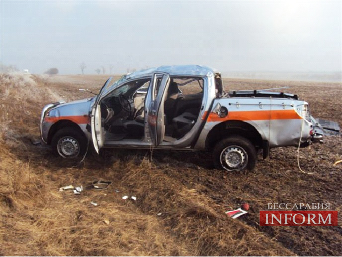 На трассе Рены – Одесса: Спасители попали в аварию (фото)