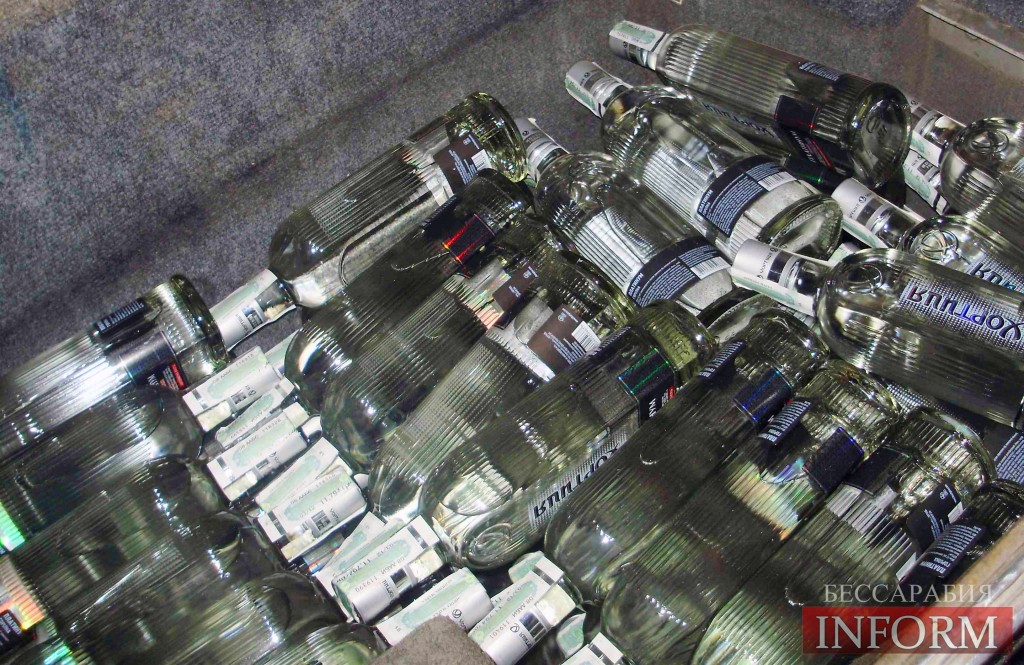 Пограничники изъяили 160 бутылок водки