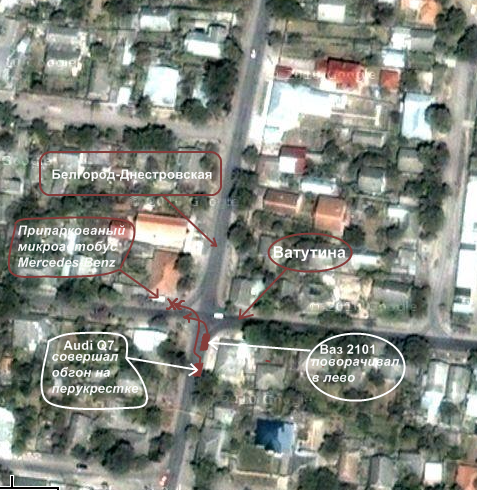 Очередное серьезное ДТП в Измаиле: Ауди Q7 протаранила Мерседес и жилой дом.