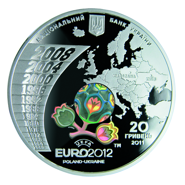 НБУ презентовал серию памятных и оборотных монет к Евро-2012