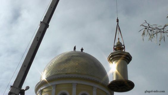 Болград. Над куполом сгоревшего собора возвысился крест