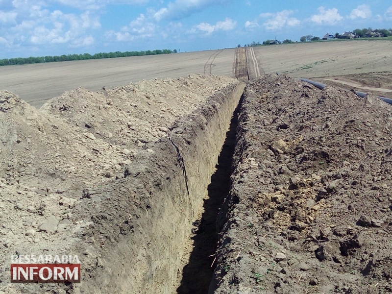 Строительство магистрального газопровода в Измаильском р-не: репортаж с места проведения работ
