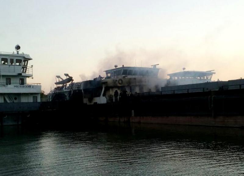 У причала Килийского судоремонтного завода горело словацкое судно