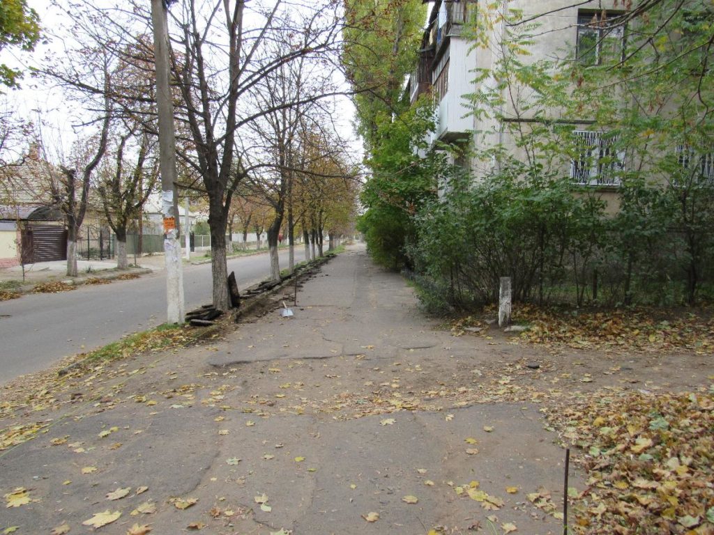 В Белгород-Днестровском участки тротуаров улиц Франко и Первомайской получат новое покрытие