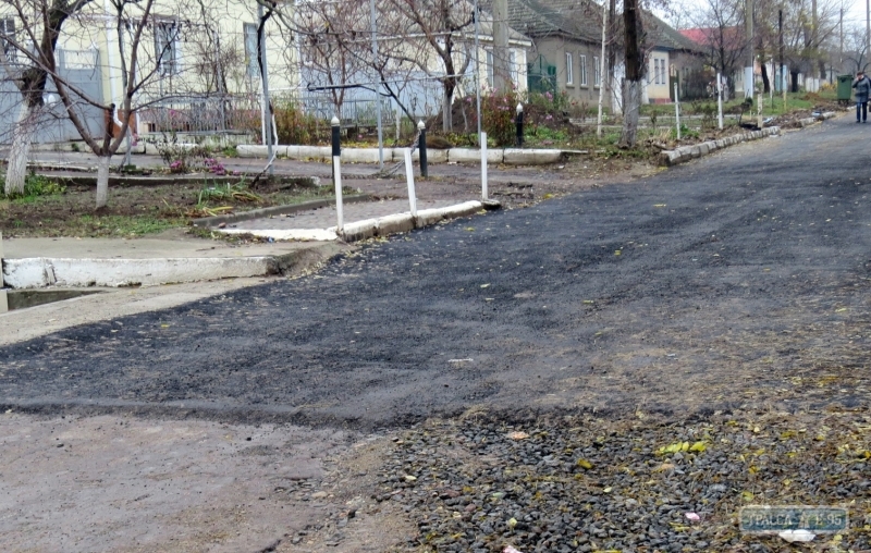 В Болграде на улице, некогда вымощенной диким камнем, построили современную дорогу