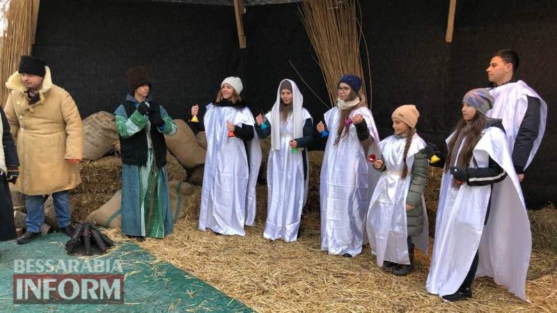 На проспекте Мира в Измаиле организовали Рождественский вертеп