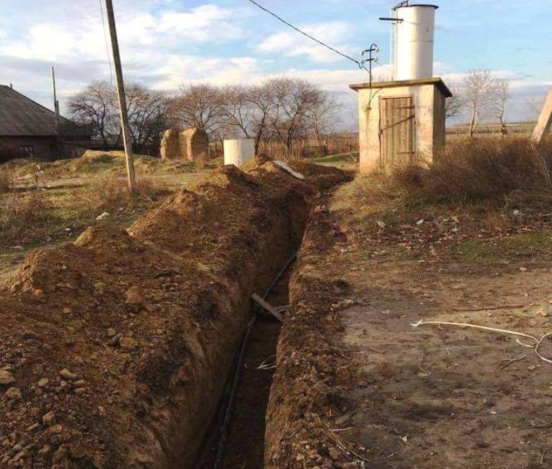 Ренийский р-н: в селе Долинское проводится капремонт водопровода