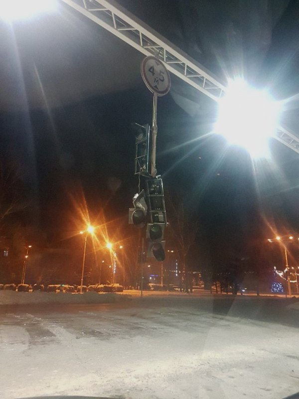 В полиции объяснили, почему в непогоду в Измаиле светофоры работают в режиме ожидания
