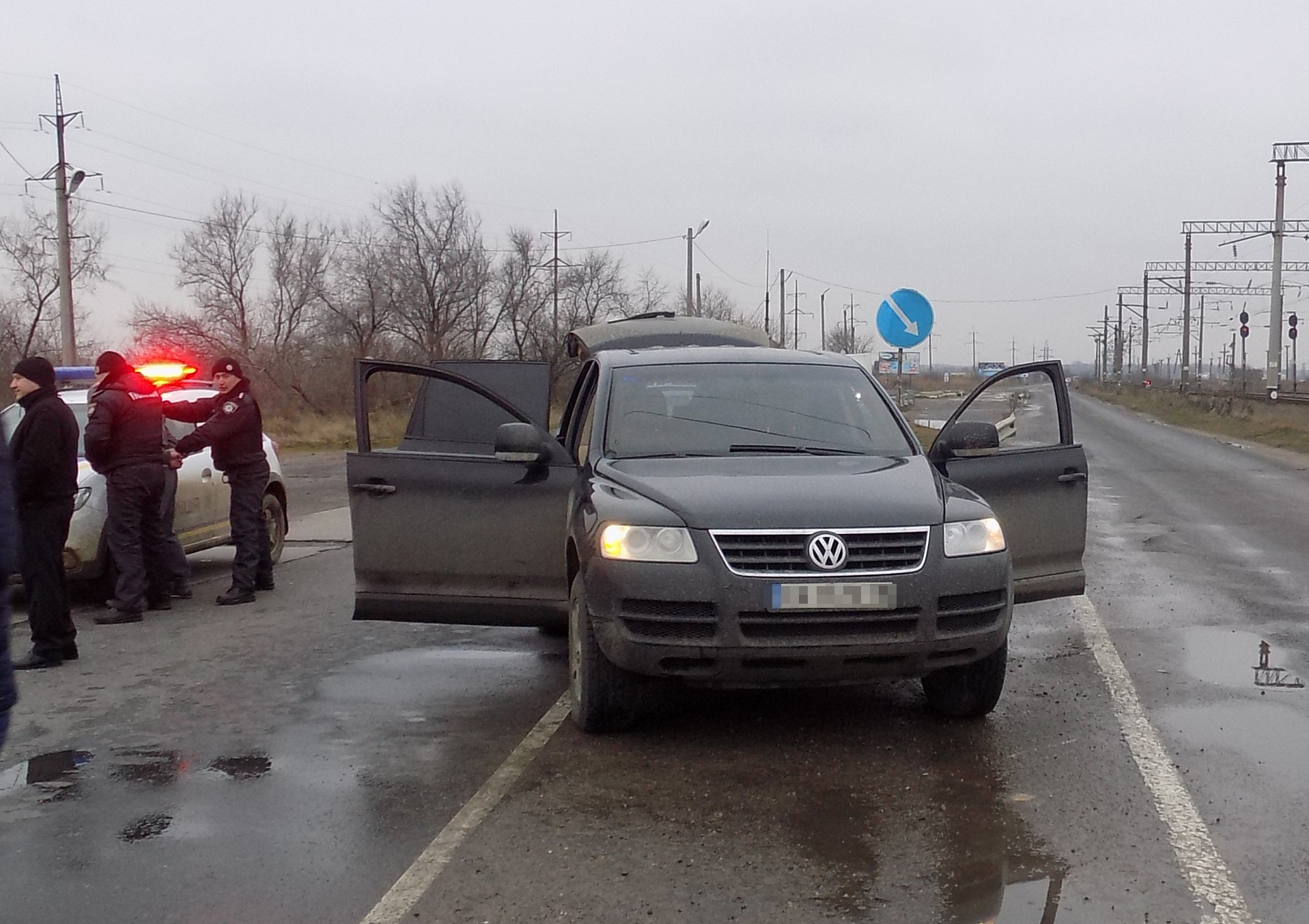 В полиции показали, как задерживали преступников, расстрелявших из АКС автомобиль фермера в Ренийском р-не