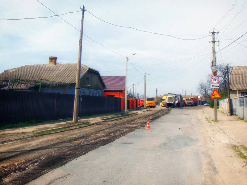 В Измаиле продвигаются работы по капремонту улицы Некрасова - закончат в нынешнем году