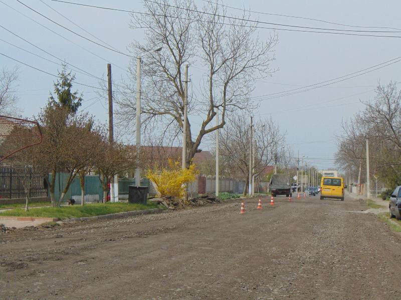 В Измаиле продвигаются работы по капремонту улицы Некрасова - закончат в нынешнем году