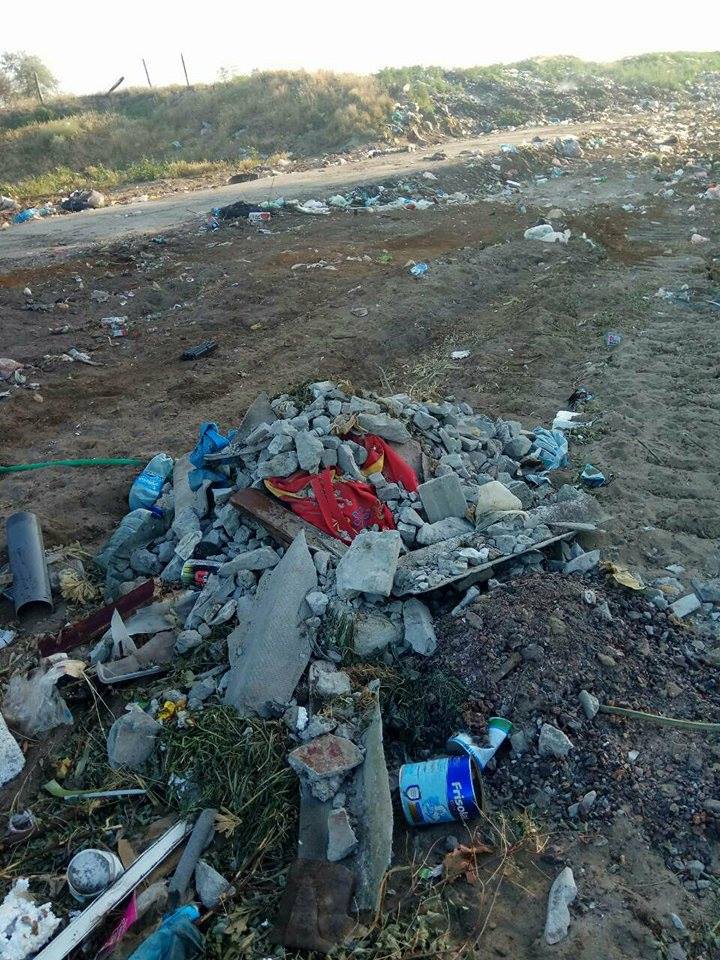 На расчищенной Вилковской городской свалке за неделю выросли новые горы мусора