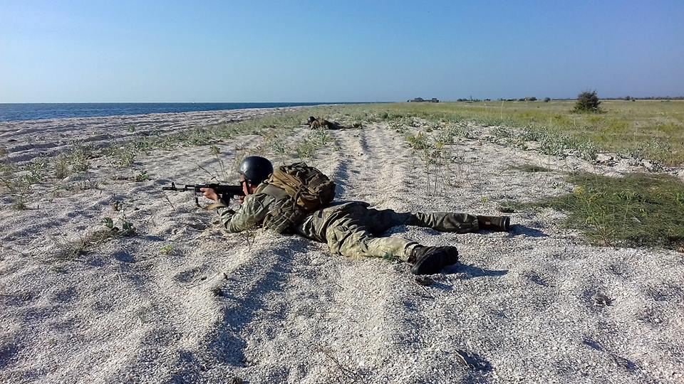 На побережье в Одесской области прошли совместные маневры украинских и молдавских десантников