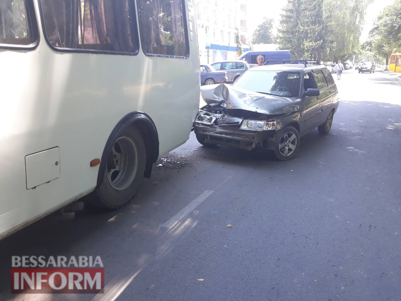 В Измаиле из-за ДТП оказался заблокирован проезд по проспекту Суворова