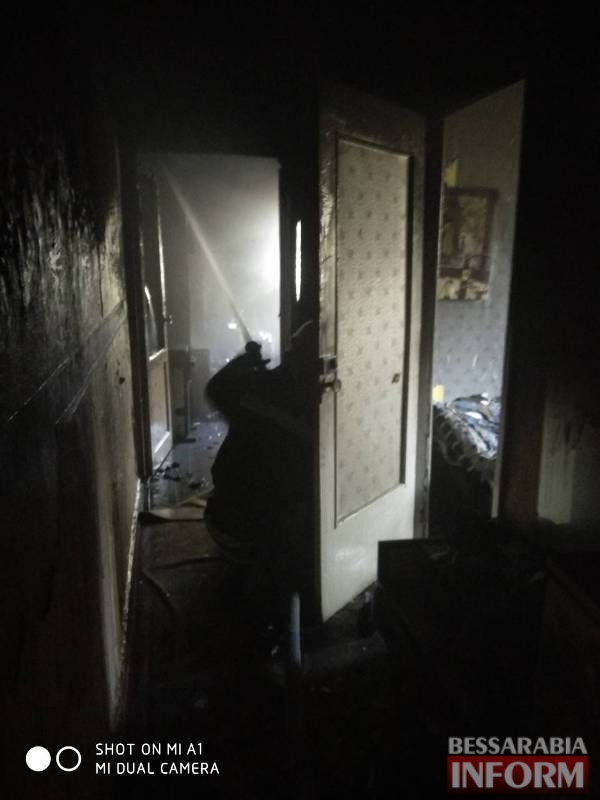 В Измаиле на улице Клушина полностью выгорела квартира, погиб мужчина