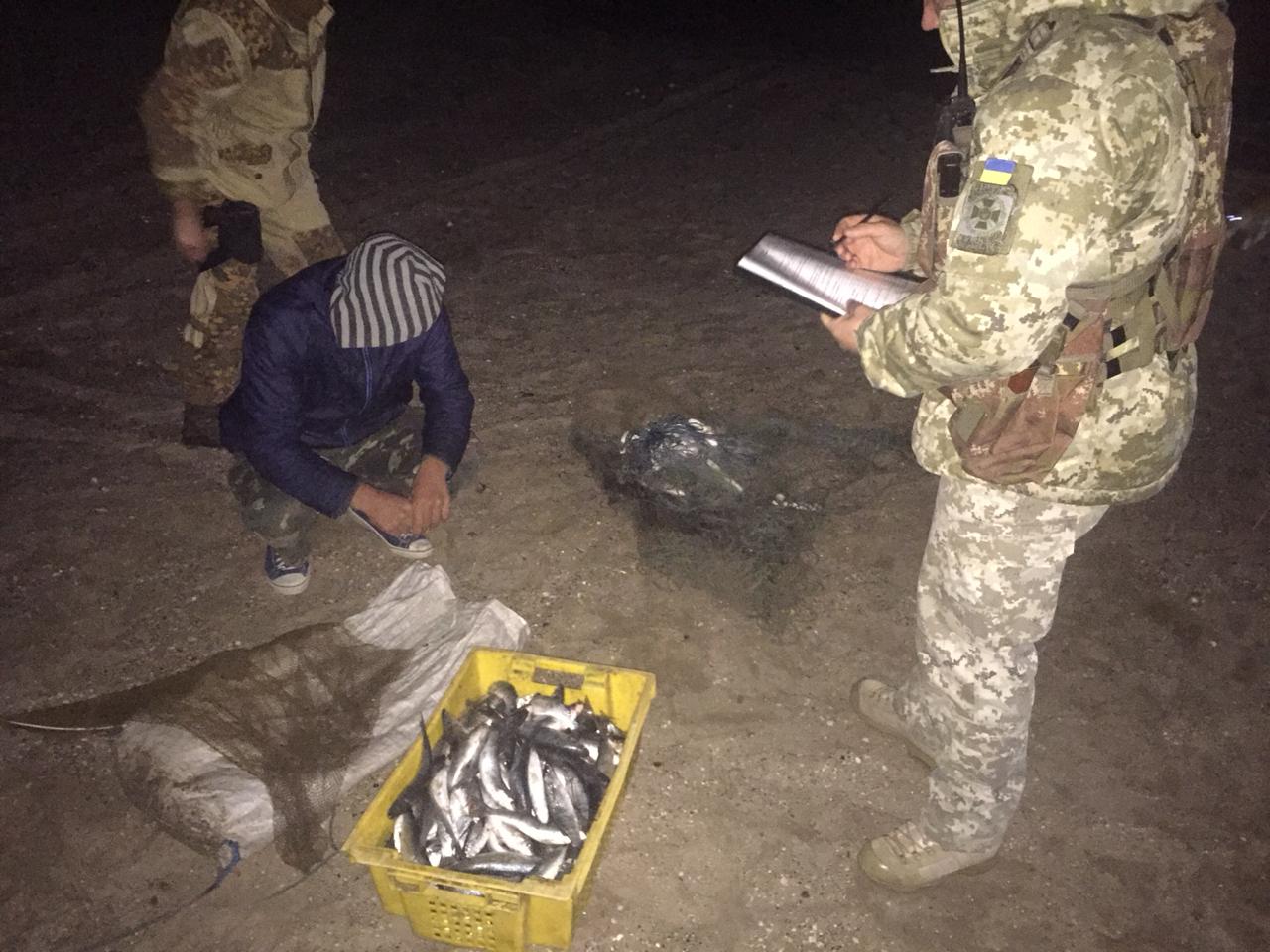 В Татарбунарском районе браконьер-молдаван наловил почти две сотни кефали