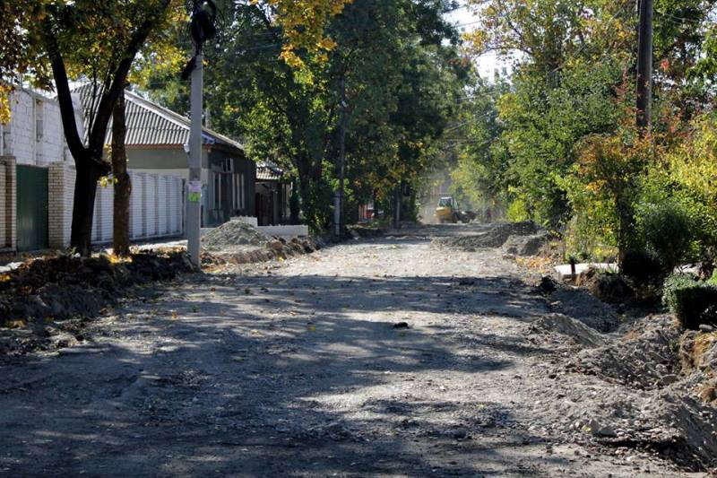 В Измаиле продолжается начатый в прошлом году ремонт улицы Кишиневской