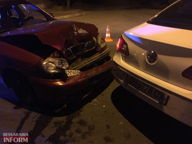 В Измаиле неуважительный таксист спровоцировал ночную аварию
