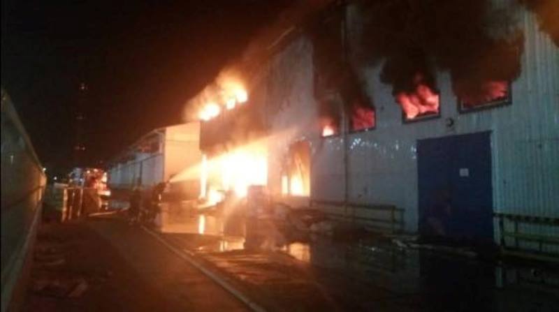 Масштабный пожар на маслозаводе под Одессой: 24 единицы пожарно-спасательной техники боролись с огнем на площади 1500 м².