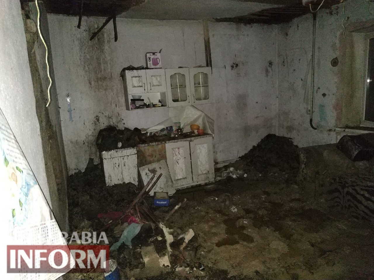 В Килии спасатели всю ночь тушили пожар в двухэтажном доме