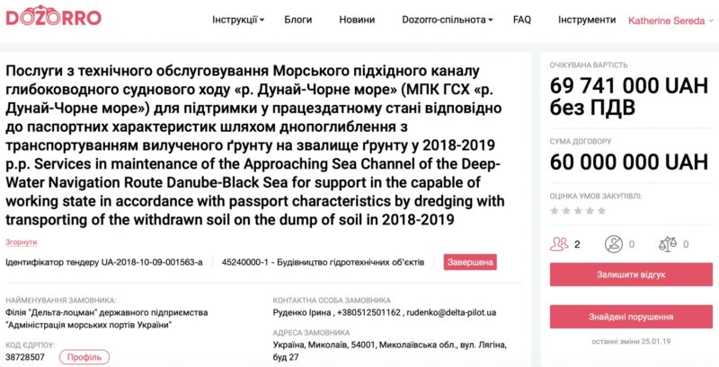 Дноуглублением канала "Дунай-Черное море" займется  измаильская фирма «СТБ «Азимут»