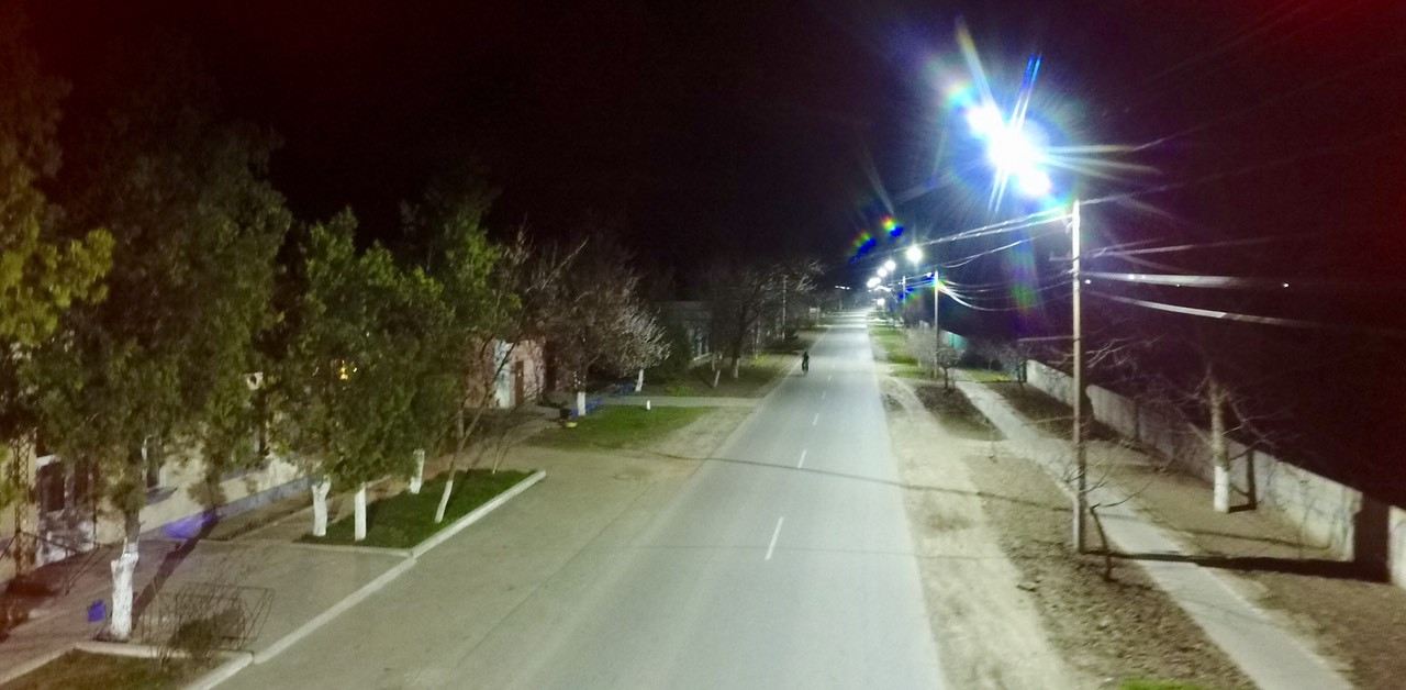 Линия LED освещения установлена в Килии от въездного знака до автостанции