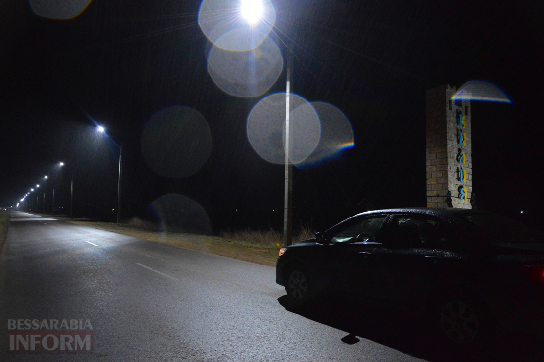 Линия LED освещения установлена в Килии от въездного знака до автостанции