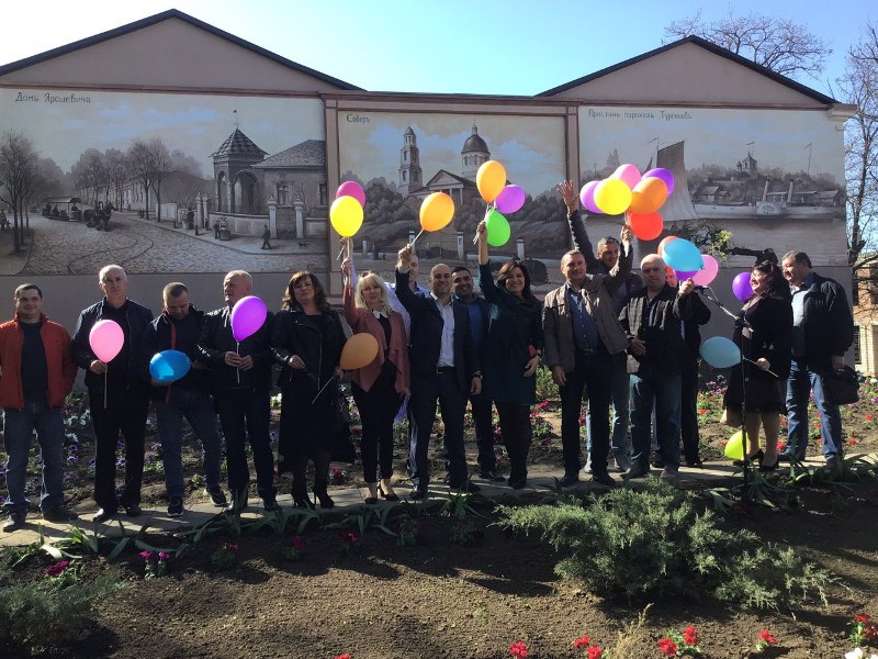 В Белгород-Днестровском состоялось торжественное открытие мурала в парке Победы