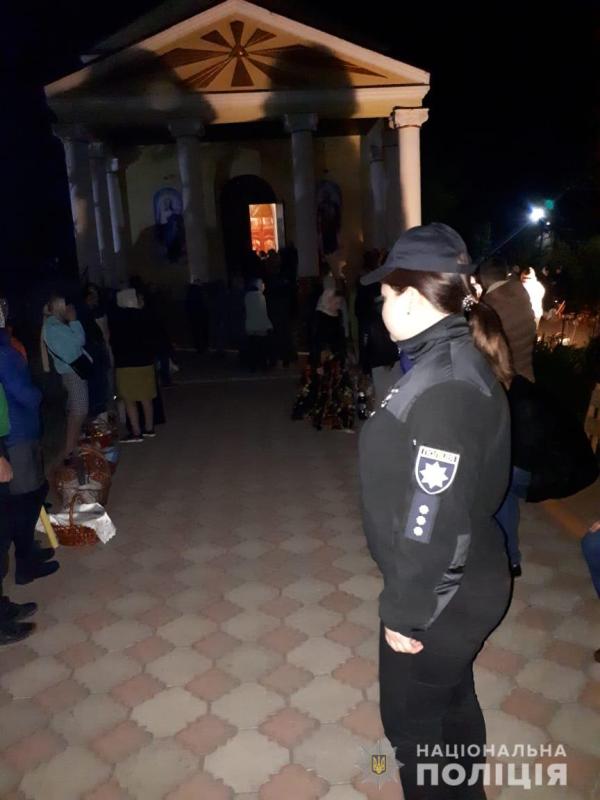 Пасхальная ночь на Одесчине прошла спокойно - полиция
