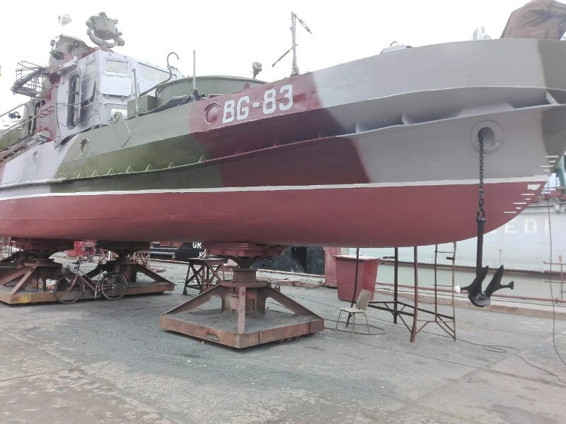 В Измаиле выполнили ремонт пограничного сторожевого катера "Нежин"