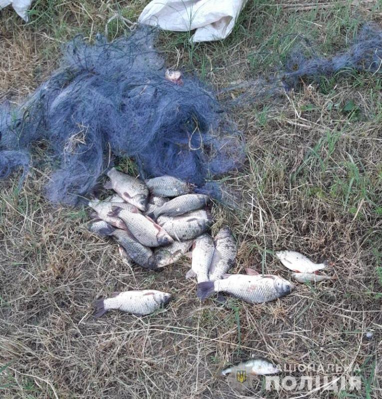 В Болградском районе полиция задержала рыбака-браконьера с 200-метровыми сетями