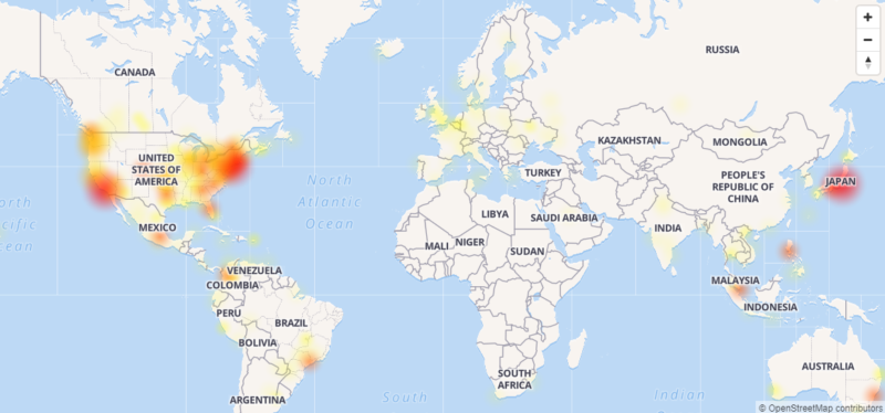 Facebook и Instagram произошел масштабный сбой (карта)