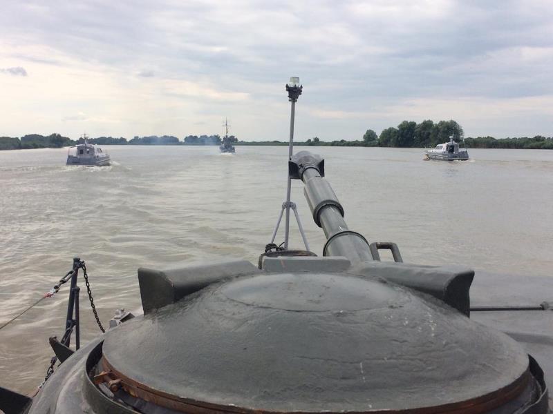 «Си Бриз - 2019» на Дунае: морские пограничники отработали комплекс задач на реке