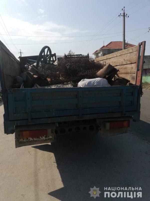 В Измаильском районе задержана машина с 800 кг незаконно добытого металлолома