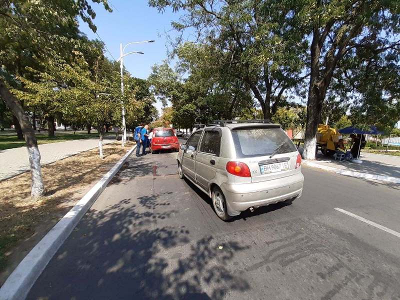 В Измаиле на проспекте Суворова произошло еще одно ДТП с участием трех автомобилей