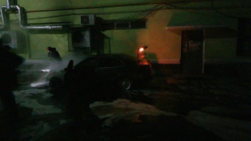 В Измаиле минувшей ночью сгорел BMW на евробляхах