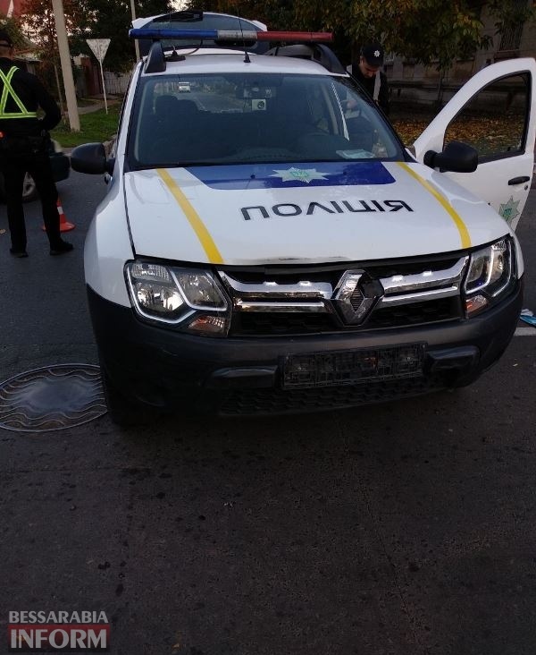 В Измаиле в аварию попал автомобиль патрульной полиции
