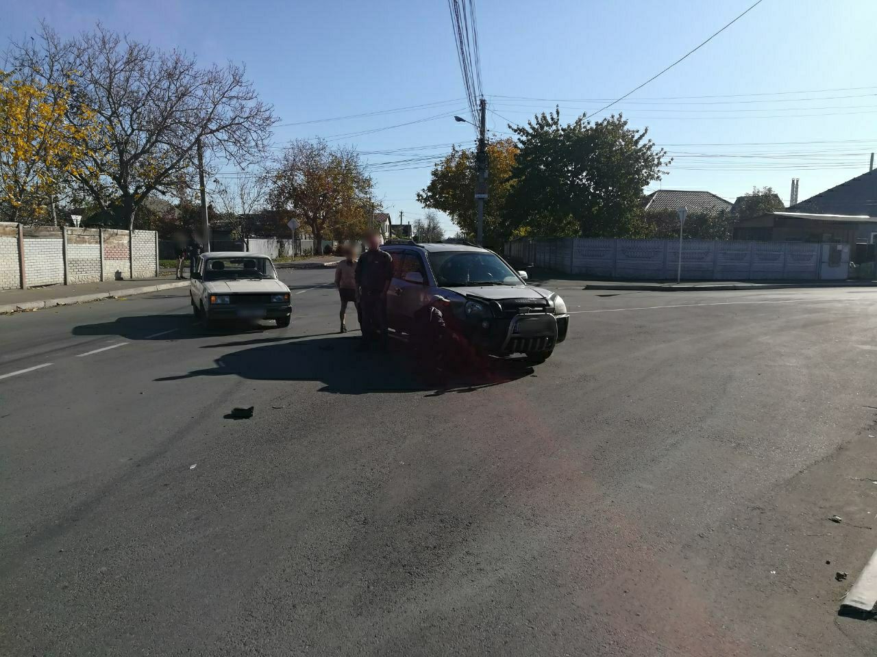 В Измаиле по улице Некрасова обгон на перекрестке стал причиной ДТП