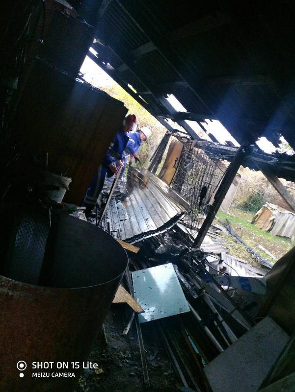В Измаиле из-за пожара в сарае едва не сгорел дом