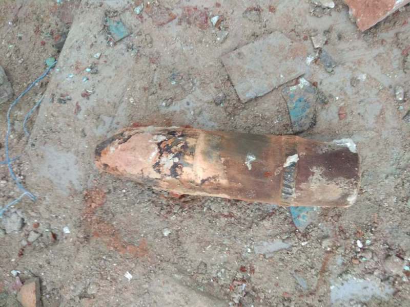 В Одесской области был найден снаряд времен Второй мировой войны, который был вмурован в стену бывшей школы