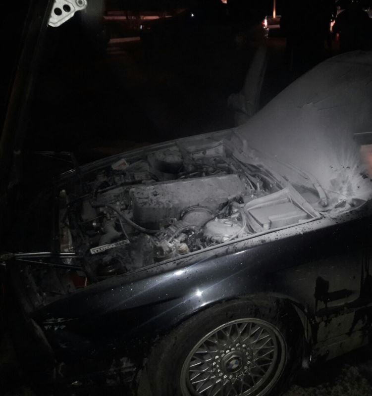 В Измаиле минувшей ночью на проспекте Мира горело BMW