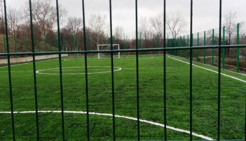 В двух селах Арцизского района завершается строительство мини-футбольных полей