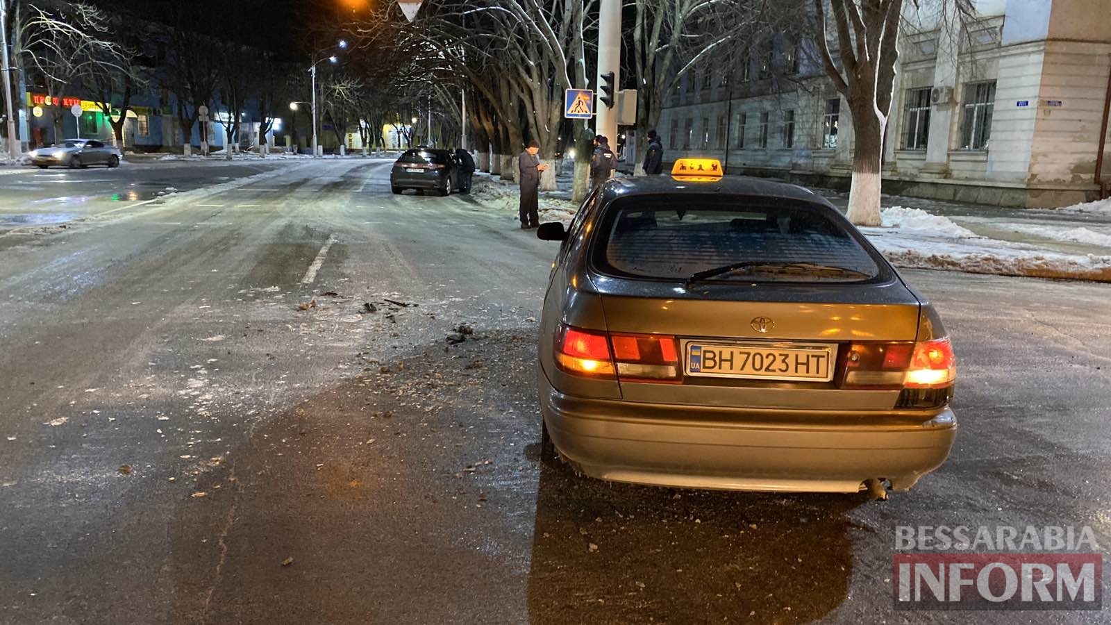 В Измаиле на пересечении двух проспектов в ДТП попал автомобиль такси