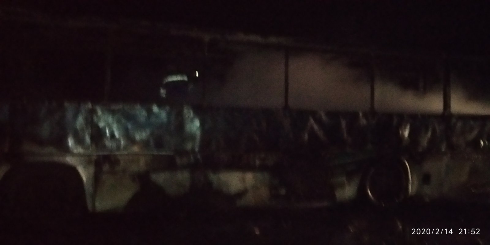В Измаиле на Нахимова сгорел пассажирский автобус Икарус