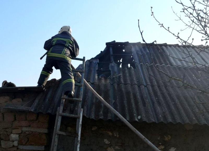 В Саратском районе из-за пожара погибли домашние животные и птица и чуть не сгорел дом