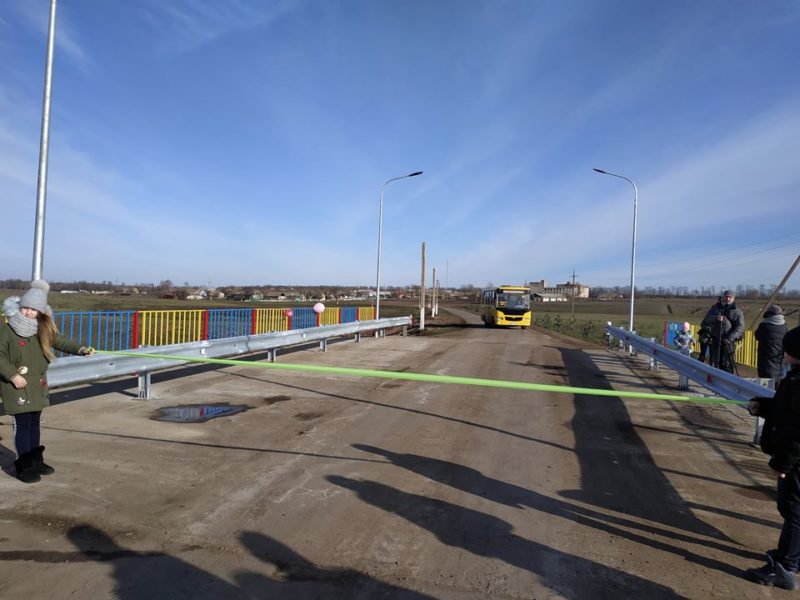 В Белгород-Днестровском районе восстановили мост через реку Алкалия, разрушенный во время наводнения