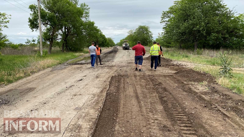 В Килии начался ремонт дороги в направлении села Червоный Яр