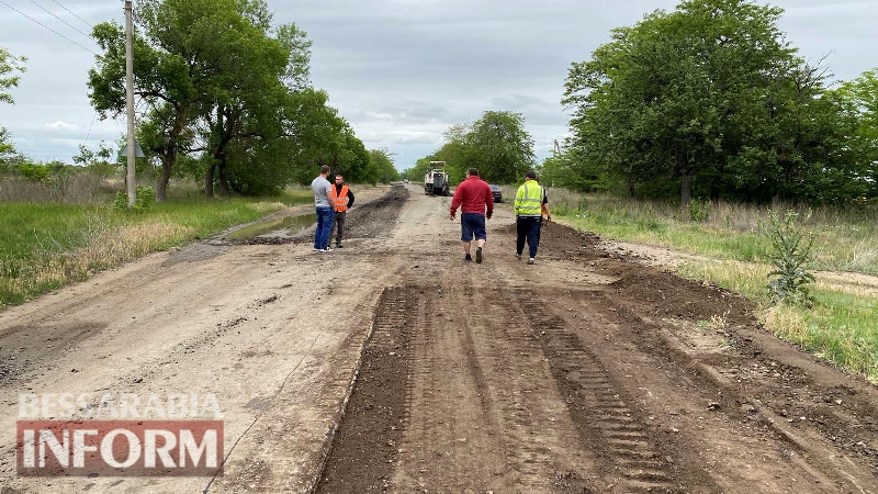 В Килии начался ремонт дороги в направлении села Червоный Яр