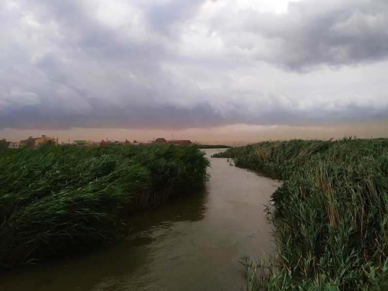 Вблизи одного из курортных поселков Татарбунарского района пронеслась песчаная буря.
