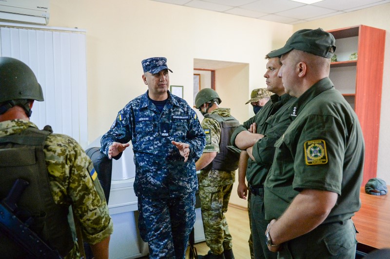 Пограничники Измаильского отряда совместно с ВМС приняли участие в учениях на острове Змеиный